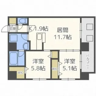 MODENA円山【10階】の間取り