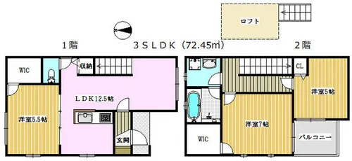 TsPROVANCE【103号室】の間取り