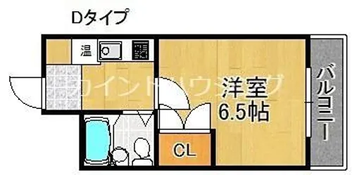 セラ岸ノ里【6階】の間取り