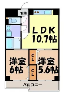 レジデンス代官町スクエア【1階】の間取り