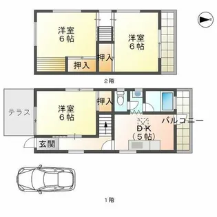 兵庫県神戸市垂水区旭が丘2丁目【一戸建】の間取り
