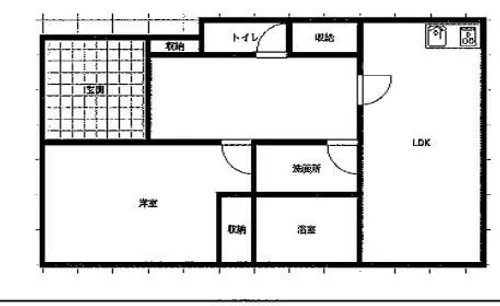 レークサイド万葉【1階】の間取り
