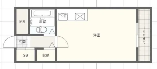 カルム白鷺【4階】の間取り