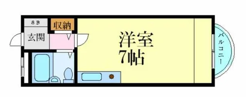 カルム白鷺【8階】の間取り