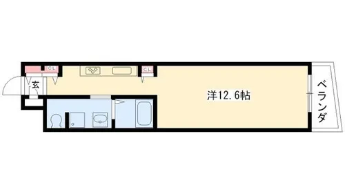 ベルドミール橘【7階】の間取り