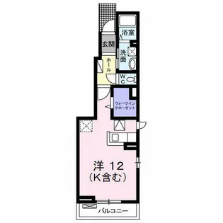 フェリスⅠ【101号室】の間取り