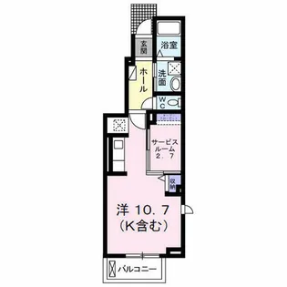 シエロ.ガーデン.ツダ C【101号室】の間取り