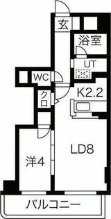 ガーデンハウス清田通【2階】の間取り