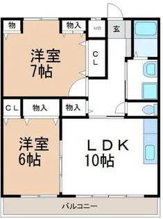 メゾンドピア【1階】の間取り