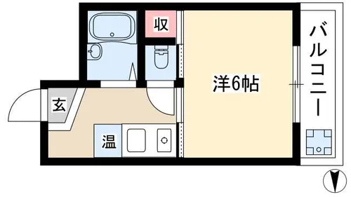 1Kの間取り画像