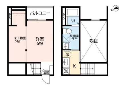 トータス鶴里【2階】の間取り