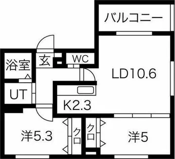 ビンゴファースト【5階】の間取り