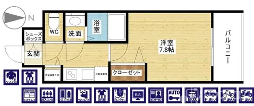 THE RESIDENCE H【10階】の間取り