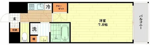 プール・トゥジュール梅田ウエスト【12階】の間取り