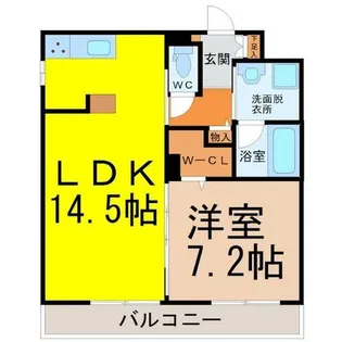 Stage本山(ステージ本山)【5階】の間取り