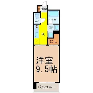 CASTELLOLUSSO(カステロルッソ)【5階】の間取り