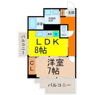 センチュリーパーク八熊【4階】の間取り