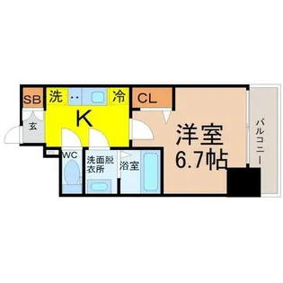 ディアレイシャス浅間町ステーションフロント【4階】の間取り