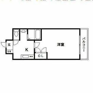 ケイズ博多呉服町【8階】の間取り