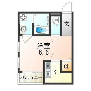 レディエント安立【3階】の間取り