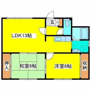 サン・グレース北野【102号室】の間取り
