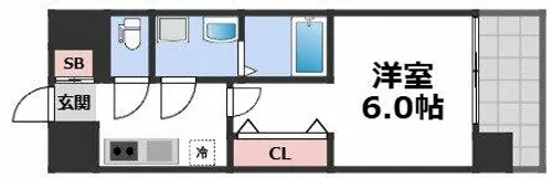 ファステート大阪アステール【8階】の間取り