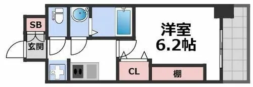 プレリス北巽駅前ラバルス【2階】の間取り