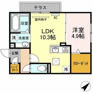 アメニティ橋口【2階】の間取り