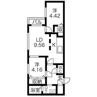 Garden Terrace 4C【4階】の間取り