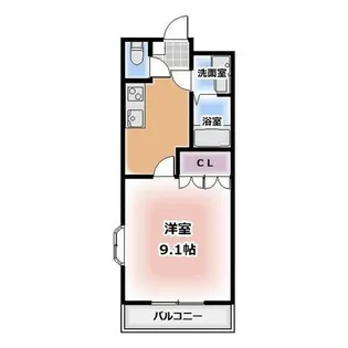 ハバナ ガーデン【206号室】の間取り