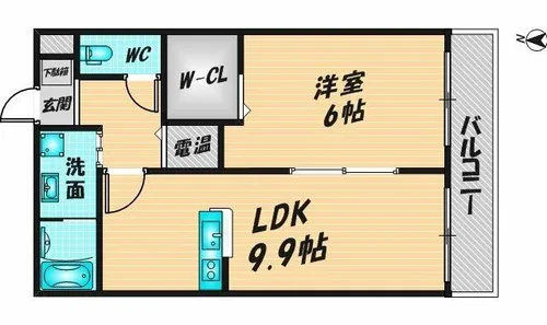 アリオール【205号室】の間取り