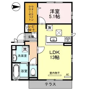オリオン シリウス【1階】の間取り