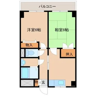 兵庫県尼崎市田能3丁目【マンション】の間取り