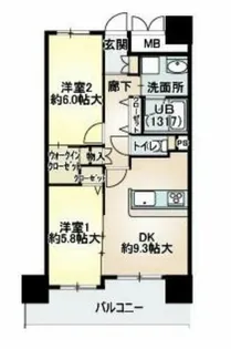 ベリー海老江【9階】の間取り