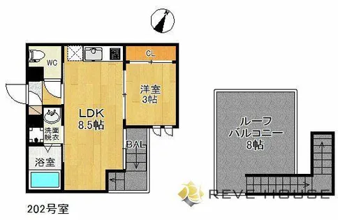 福岡県福岡市東区香椎駅東2丁目【アパート】の間取り