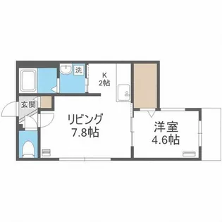 グランドサクセス北3条【2階】の間取り