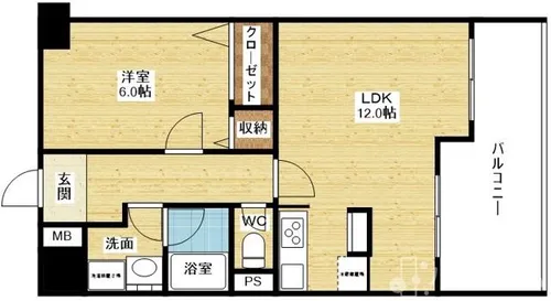 グランドールサンパティオ【1階】の間取り