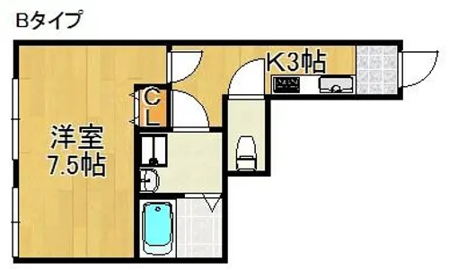 シルバーハイツ【1階】の間取り