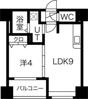クラッセ琴似ステーション【2階】の間取り