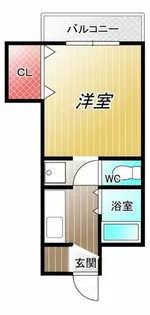 ユニハイム長堂【3階】の間取り