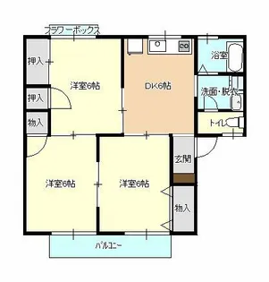 メゾントゥルース【101号室】の間取り