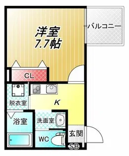 HESTA近大前Ⅵ【3階】の間取り