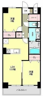 コンフォータブル【4階】の間取り