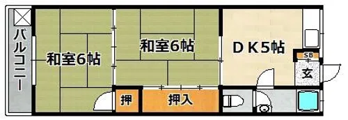 ハイツHATAYA【1階】の間取り