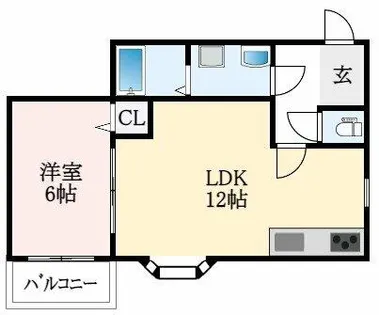 大阪府藤井寺市藤ケ丘3丁目【マンション】の間取り