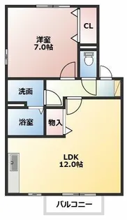 トゥインクルコート城山 Ⅰ【2階】の間取り