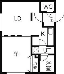 エムプラス山鼻【4階】の間取り