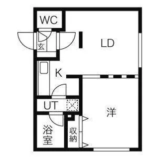 エムプラス山鼻【1階】の間取り