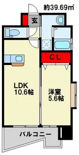 福岡県北九州市小倉北区片野3丁目【マンション】の間取り