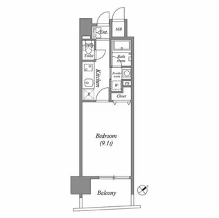 千種アヴァンギャルドプレイス【13階】の間取り